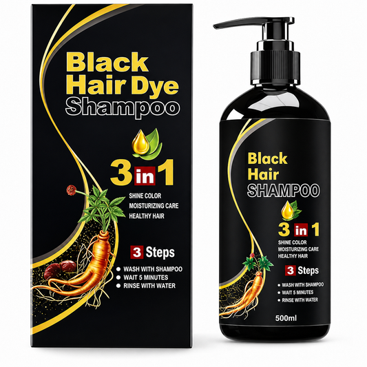 Black Hair Shampoo 3 in 1-100ml